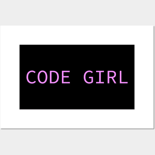 Code girl Posters and Art